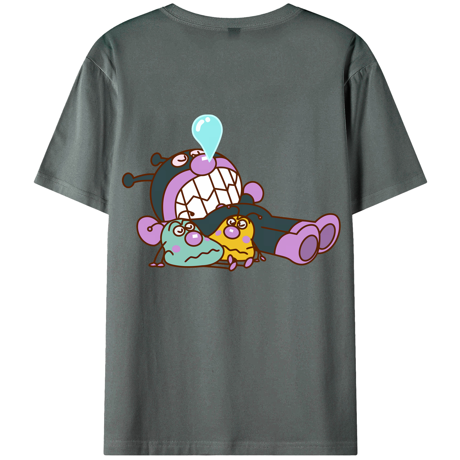 （画像用） アンパンマン Anpanman 綿100％ メンズ半袖Tシャツ（バックプリント） 通気性